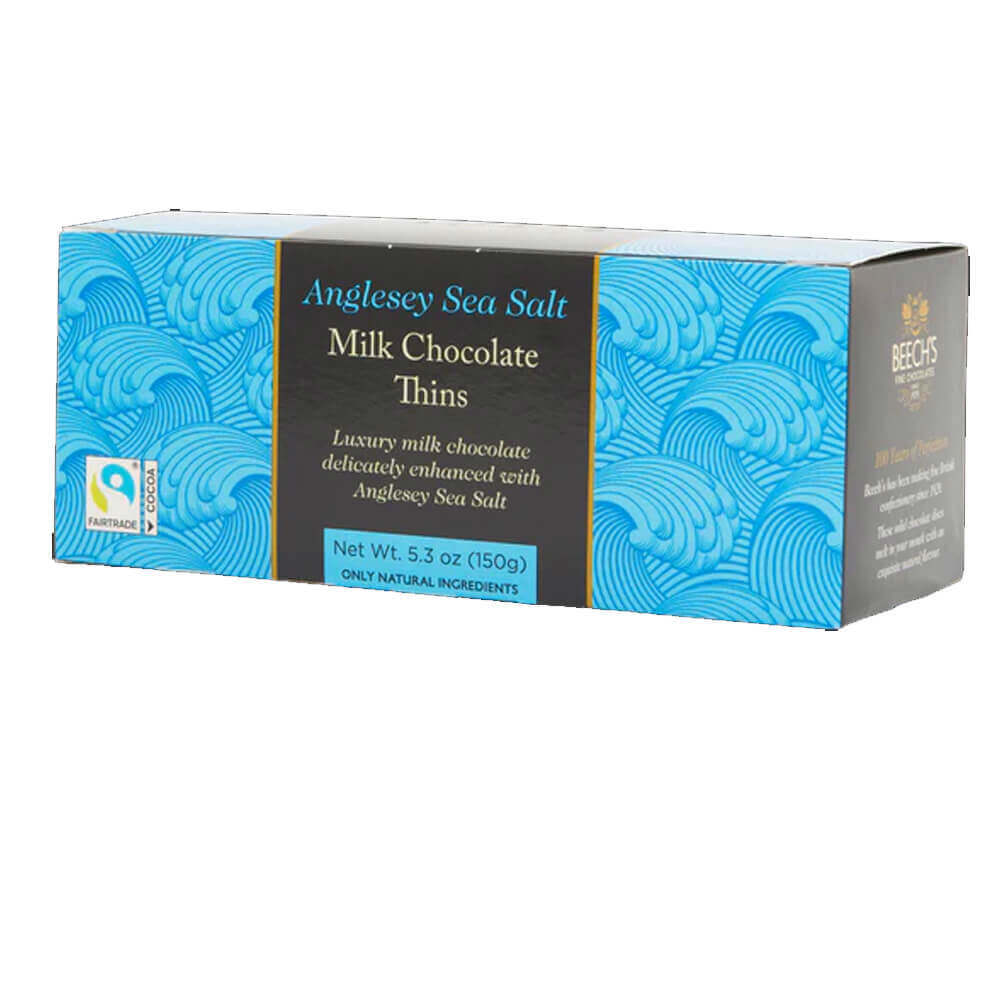 Beechs Milk Chocolate & Sea Salt Thins 150g